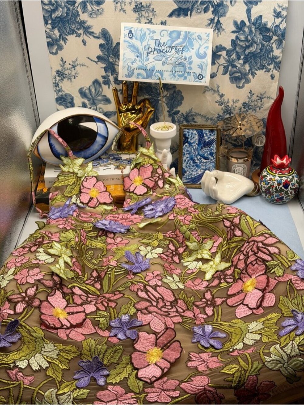 🆕 BRONX & BANCO 🧿 NWOT Iris Floral Aria Mini Dress, Pink Multi - Sz S US 4 - Picture 10 of 13